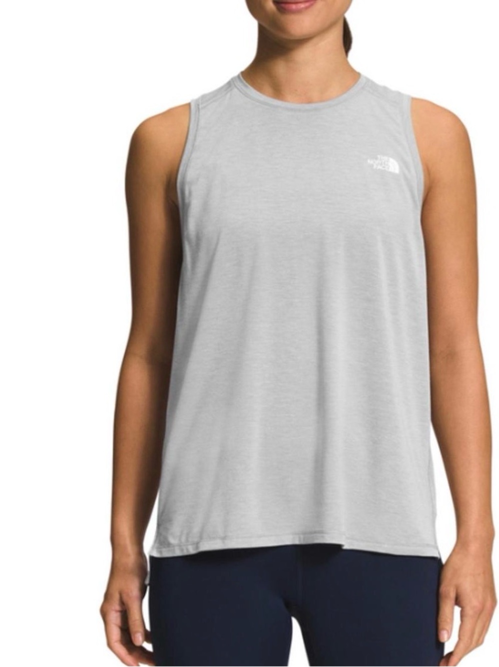 The North Face Logo Tank Top Gray Sleeveless Activewear  Medium